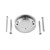 Aluminium Reservoir Cap Round Rear Brake Silver Aluminium Reservoir Cap Round Rear Brake Silver