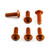 Aluminium Screen Kit Ducati 6 Bolt Orange Aluminium Screen Kit Ducati 6 Bolt Orange