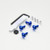 Aluminium Screen Kit Honda VFR1200F Blue Aluminium Screen Kit Honda VFR1200F Blue