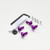 Aluminium Screen Kit Honda VFR1200F Purple Aluminium Screen Kit Honda VFR1200F Purple