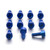 Aluminium Fuel Cap Surround / Tank Panel Bolt Kit Blue Aluminium Fuel Cap Surround / Tank Panel Bolt Kit Blue