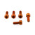 Aluminium Fuel Cap Kit Aprilia/Other Orange Aluminium Fuel Cap Kit Aprilia/Other Orange