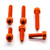 Aluminium Fuel Cap Kit Aprilia Orange Aluminium Fuel Cap Kit Aprilia Orange