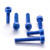 Aluminium Fuel Cap Kit Aprilia RS250 Replica Blue Aluminium Fuel Cap Kit Aprilia RS250 Replica Blue