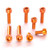 Aluminium Fuel Cap Kit Yamaha FZR400/600 Orange Aluminium Fuel Cap Kit Yamaha FZR400/600 Orange