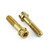 Stainless Steel Clip-On / Handle Bar Mount Bolt Kit Flanged Socket Cap Race Spec Gold Stainless Steel Clip-On / Handle Bar Mount Bolt Kit Flanged Socket Cap Race Spec Gold