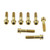 Stainless Steel Front Caliper Pinch Bolt Kit Flanged Socket Cap Race Spec Gold