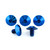 Titanium Windshield Kit 5 Bolt Blue Titanium Windshield Kit 5 Bolt Blue