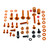 Aluminium Bolt Kit Brompton C-Line w/Rack Orange