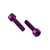 Aluminium Water Bottle Cage Bolts M5x(0.80mm)x20mm Parallel Head Socket Cap Pack x2 Purple