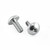 Aluminium Water Bottle Cage Bolts M5x(0.80mm)x20mm Dome Head Pack x2 Silver