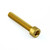 Aluminium Top Cap Bolt Kit M6x(1.00mm)x35mm Parallel Head Socket Cap Gold