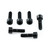 Stainless Steel Stem Bolt Kit M6x(1.00mm)x20mm Parallel Socket Cap Black