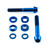 Titanium Cycle Caliper Kit M6x45mm / M6x40 Socket Cap Bolts, Washers & Cone Washers Blue Titanium Cycle Caliper Kit M6x45mm / M6x40 Socket Cap Bolts, Washers & Cone Washers Blue