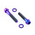 Titanium Cycle Caliper Kit M6x35mm / M6x30 Socket Cap Bolts, Washers Purple Haze