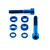 Titanium Cycle Caliper Kit M6x40mm / M6x35 Parallel Socket Cap Bolts, Washers & Cone Washers Blue