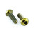 Titanium Water Bottle Cage Bolts M5x(0.80mm)x15mm Button Head Torx Drive Pack x2 Gold Titanium Water Bottle Cage Bolts M5x(0.80mm)x15mm Button Head Torx Drive Pack x2 Gold