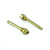 Titanium Cycle Brake Pad Retaining Pin M5x(0.80mm)x26.6mm Tapered Socket Cap - Hope Pack x2  Gold