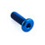 Titanium Dome Head Bolt M5x(0.80mm)x16mm (9mm O/D) Flat Head Blue