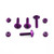 Aluminium Number Plate Kit Purple
