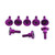 Aluminium Yamaha Top Cam Bolt Fazer/Others Set x 8 Purple Aluminium Yamaha Top Cam Bolt Fazer/Others Set x 8 Purple