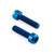 Titanium Front Axle Pinch Bolt Kit Torx Drive Blue