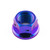 Titanium Sprocket Nut M12x(1.50mm) Drilled Purple Haze