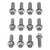 Titanium Disc Bolts M6x(1.00mm)x20mm Race Spec Pack x12