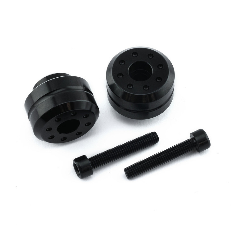 Aluminium Bar Ends Yamaha 10 (35mm Bolts) Pair Black