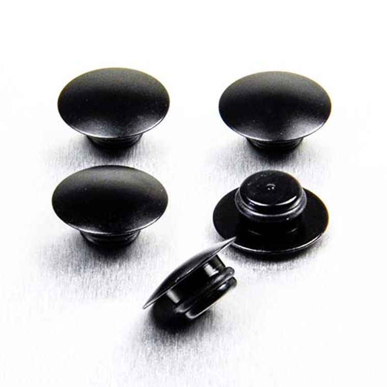 Aluminium Button Insert M10 (Fits 8mm AK) Pack x5 Black