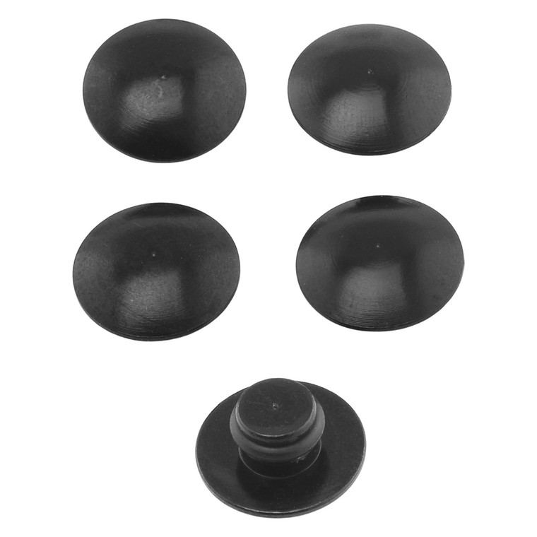 Aluminium Button Insert M8 (Fits 6mm AK) Pack x5 Black