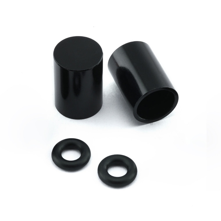 Aluminium Bleed Nipple Cover M7 Pack x2 Black