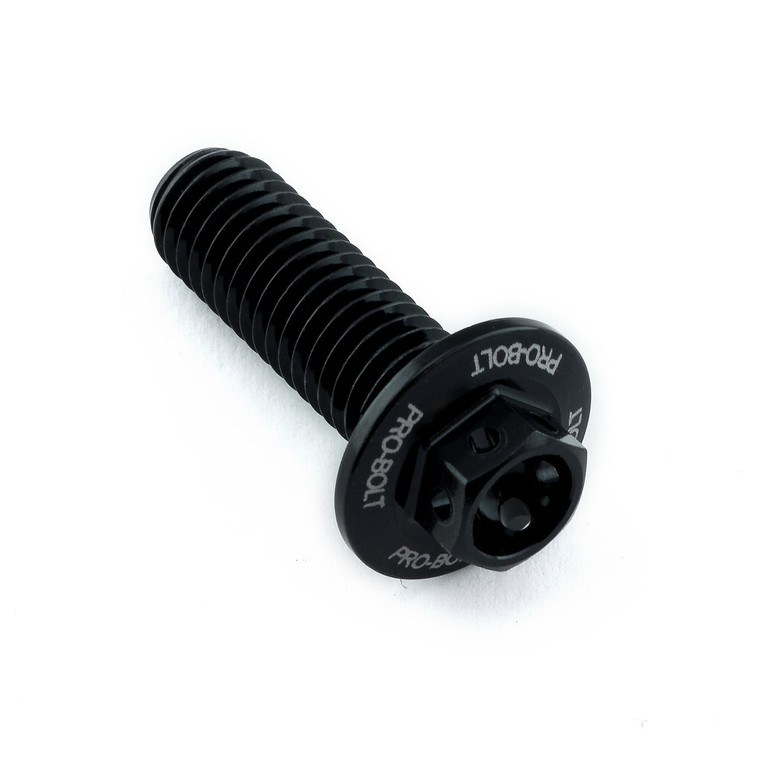Aluminium Flanged Hex Bodywork Bolt M8x(1.25mm)x25mm Race Spec Etched Black Aluminium Flanged Hex Bodywork Bolt M8x(1.25mm)x25mm Race Spec Etched Black