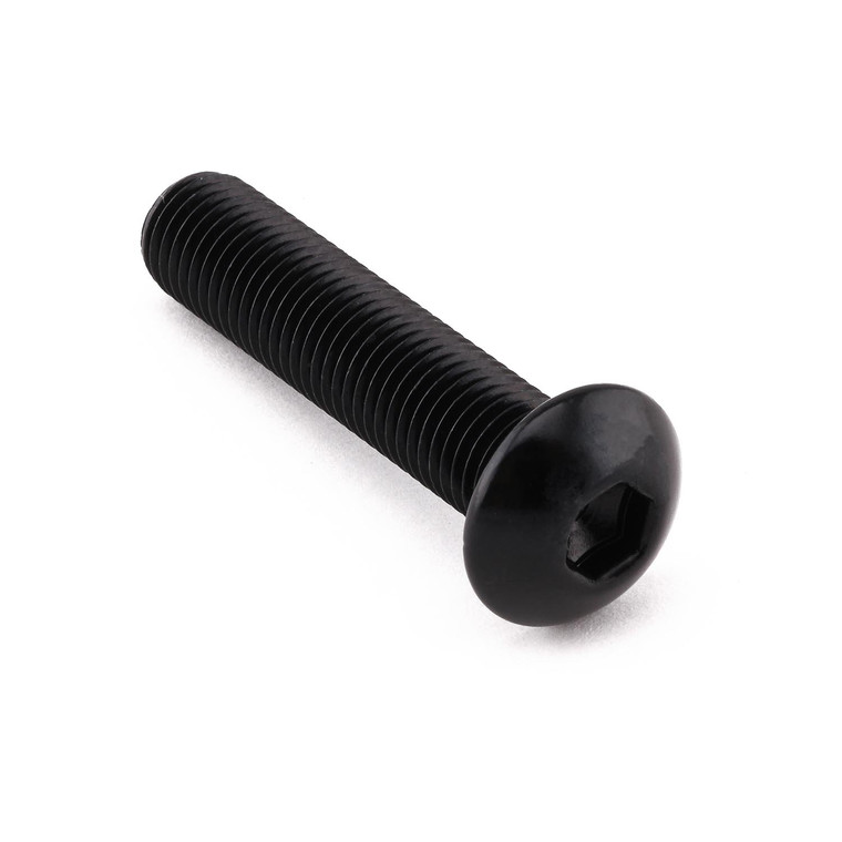 Aluminium Dome Head Bolt M10x(1.25mm)x45mm Black