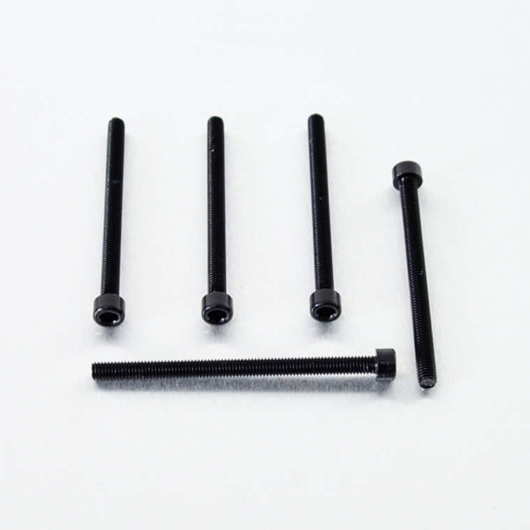 Aluminium Allen Bolt M6x(1.00mm)x85mm Pack x5 Black