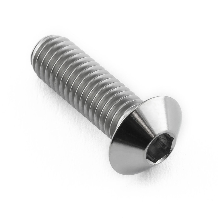 Titanium Dome Head Bolt M5x(0.80mm)x16mm (9mm O/D)