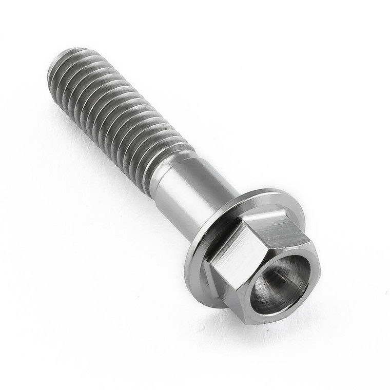 Titanium Flanged Hex Head Bolt M6x(1.00mm)x28mm