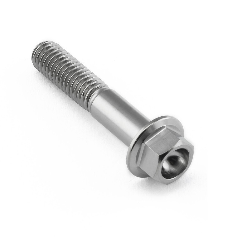 Titanium Flanged Hex Head Bolt M6x(1.00mm)x32mm