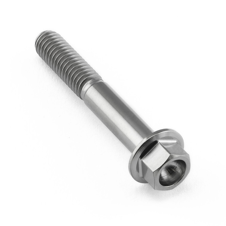 Titanium Flanged Hex Head Bolt M6x(1.00mm)x40mm