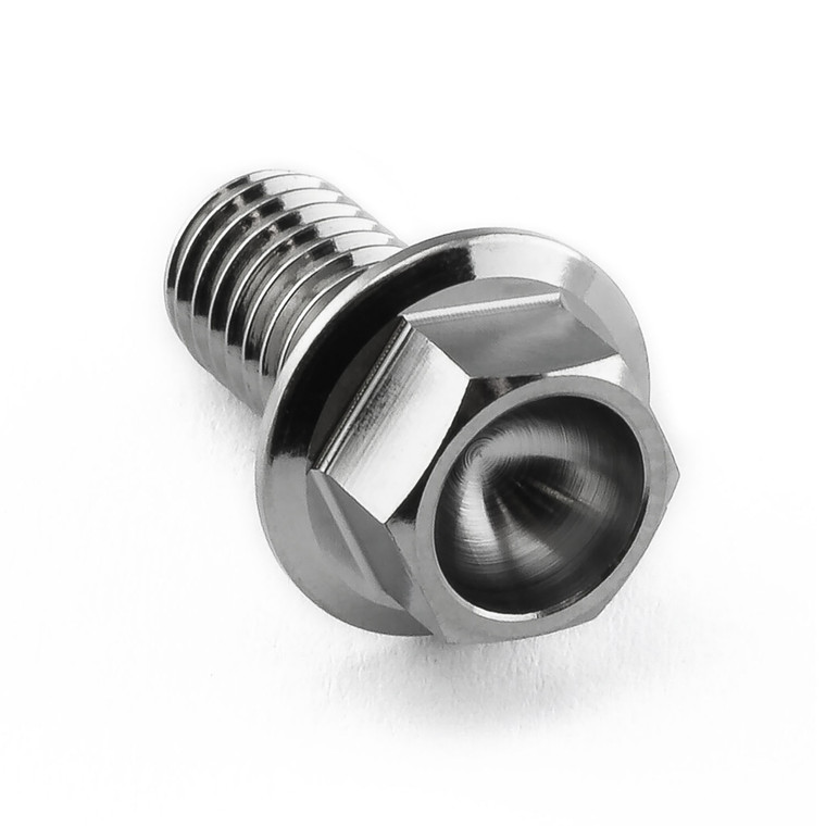 Titanium Flanged Hex Head Bolt M8x(1.25mm)x15mm