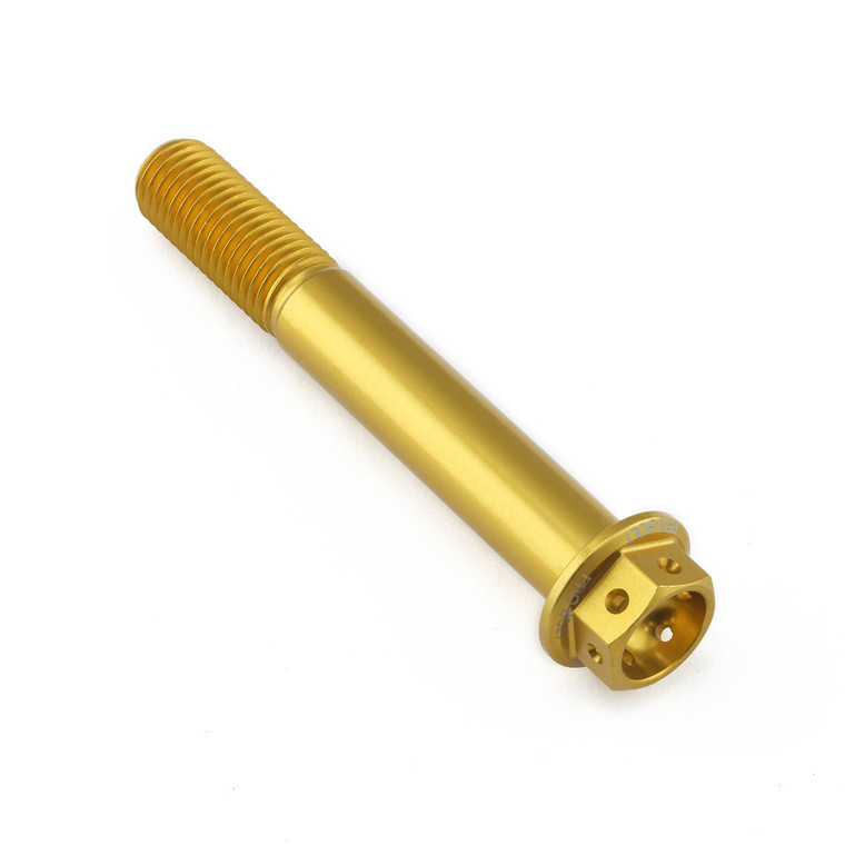 Aluminium Flanged Hex Head Bolt M10x(1.25mm)x70mm Race Spec Etched