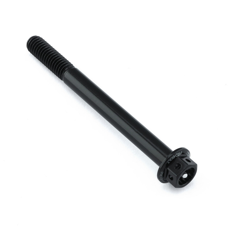 Aluminium Flanged Hex Head Bolt M6x(1.00mm)x65mm Race Spec Etched Black Aluminium Flanged Hex Head Bolt M6x(1.00mm)x65mm Race Spec Etched Black