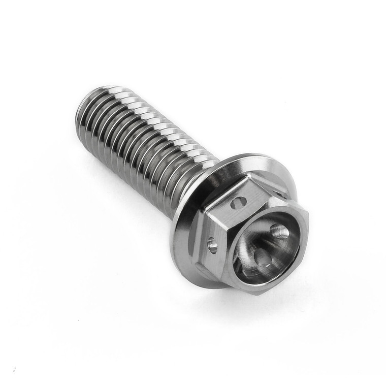 Titanium Flanged Hex Head Bolt M8x(1.25mm)x25mm Race Spec