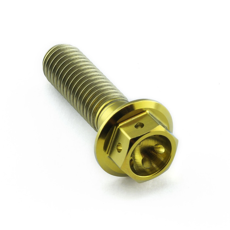 【Nonnonページ】 Titanium Flanged Hex Head Bolt M8x(1.25mm) 28mm Race Spec | Pro-Bolt