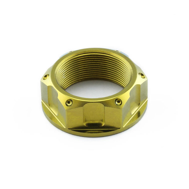 Titanium Yoke Nut Open Flanged M28x(1.00mm) | Pro-Bolt