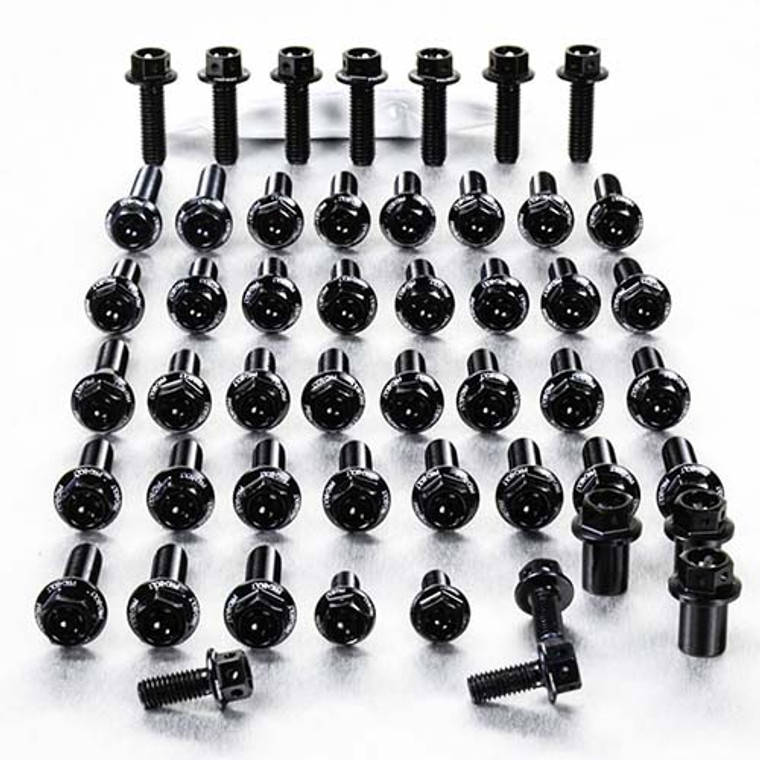 Aluminium Engine Kit Ducati Panigale 1199 Race Spec Etched Black