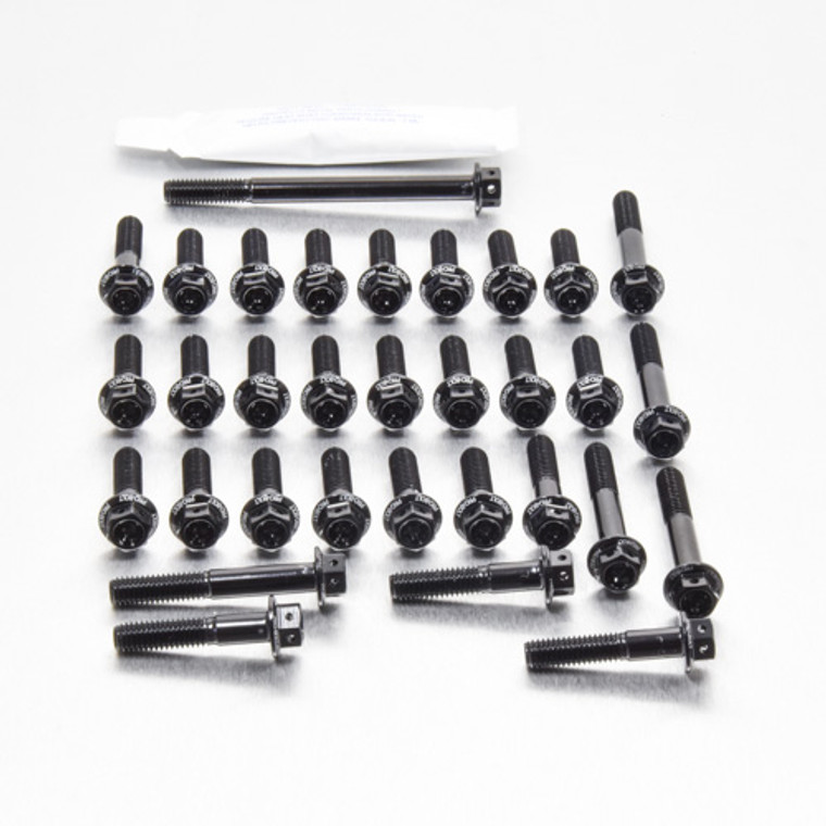 Aluminium Engine Kit Kawasaki ER6-N/F Race Spec Etched Black