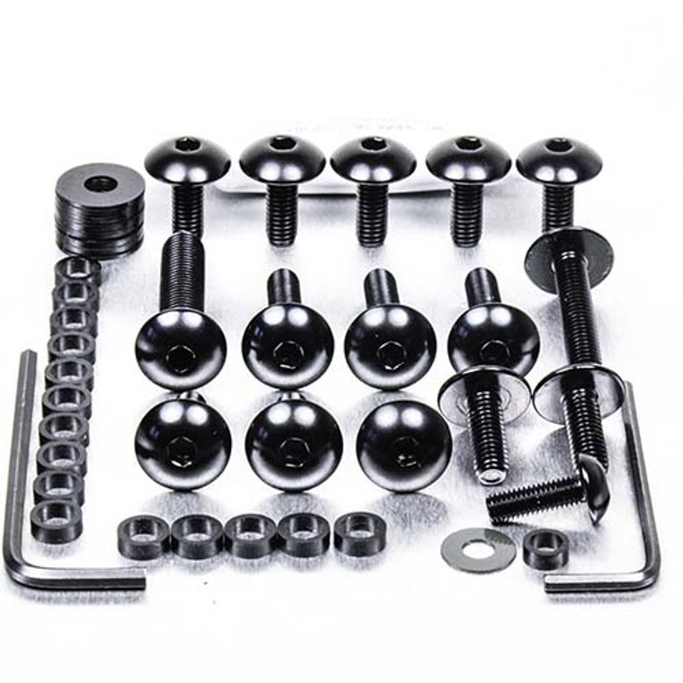 Aluminium Fairing Kit Honda NSR125R (ex seat bolts) Black Aluminium Fairing Kit Honda NSR125R (ex seat bolts) Black