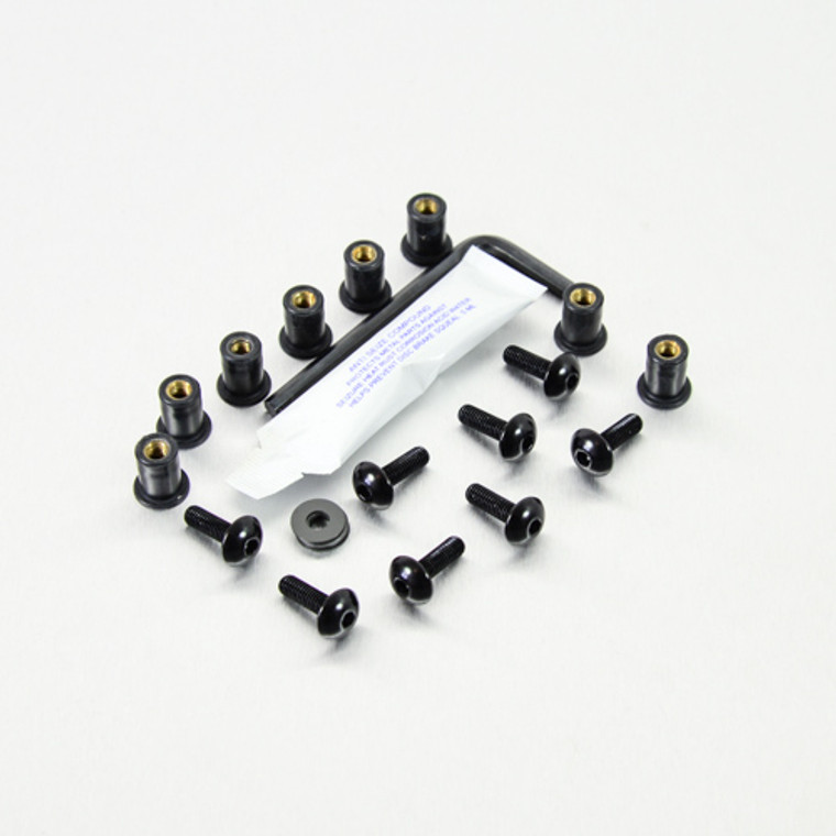 Aluminium Screen Kit 8 Bolt Black Aluminium Screen Kit 8 Bolt Black