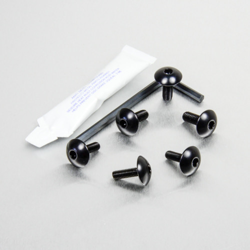 Aluminium Exhaust Heat Shield Mount Bolt Kit Black